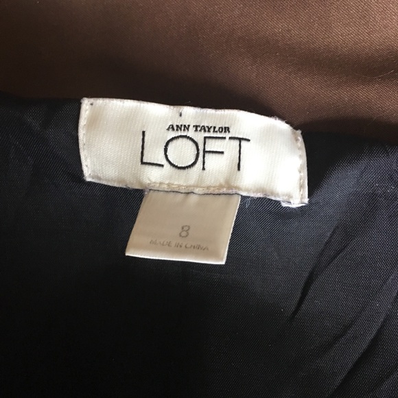 Ann Taylor Loft strapless jacquard dress - Picture 2 of 5